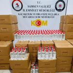 Samsun'da 3 bin litre etil alkol ele geçirildi