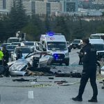 Ankara’da iki otomobil çarpıştı: 1 ölü, 2 yaralı